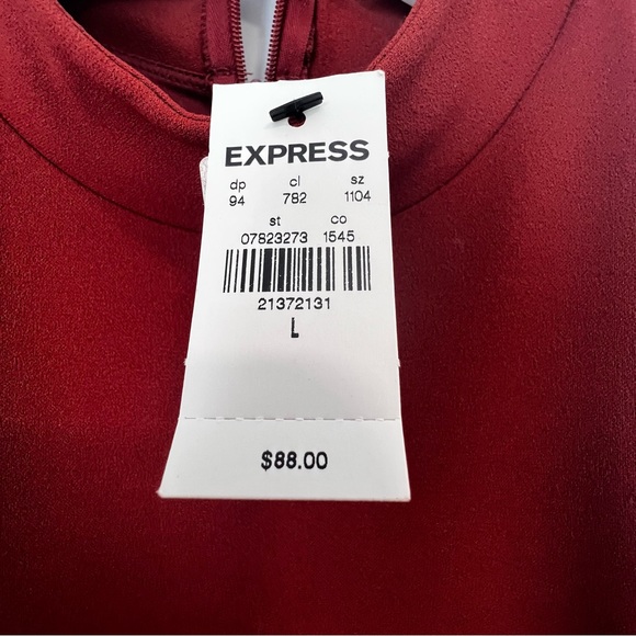 NWT Rust Color Express Belted Jumpsuit - Picture 4 of 6